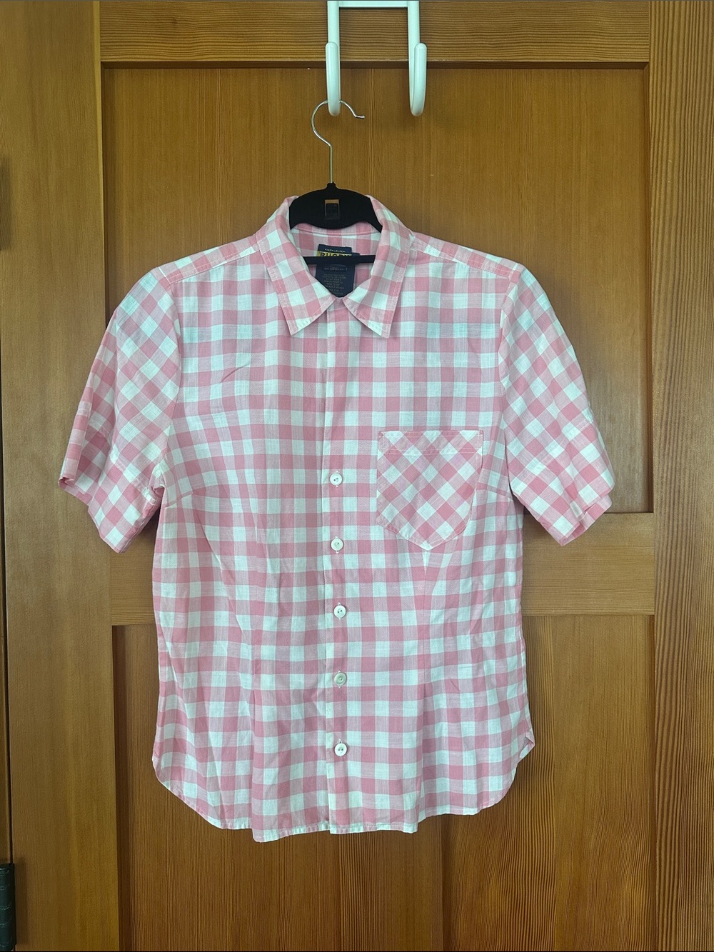 Rugby Ralph Lauren Pink & White Gingham Short-Sleeve Button-Down